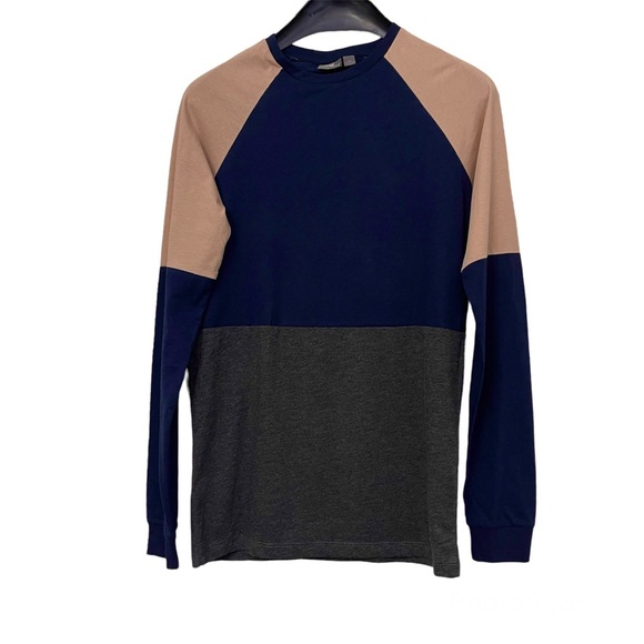 ASOS - MEN’S COLOR BLOCK L/S T-SHIRT - Picture 1 of 9